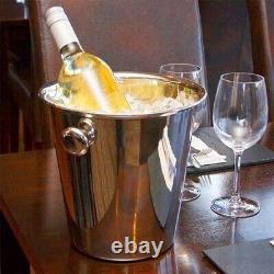 New 14cm Ice Bucket White Water Champagne Wine Bottle Cooler Party Handle