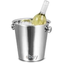 New 14cm Ice Bucket White Water Champagne Wine Bottle Cooler Party Handle