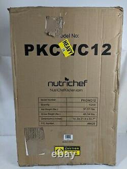 NutriChef PKCWC12- Home Wine Cooler Fridge, Digital Touchscreen Control READ