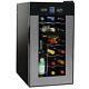 NutriChef PKTEWCDS1802 18 Bottle Dual Zone Thermoelectric Wine Cooler Red a