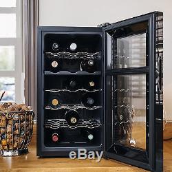 Ovation Dual Zone Wine Bottle and Drinks Thermoelectric Cooler Fridge 18 Bottle