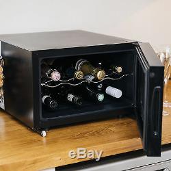 Ovation Wine Bottle and Drinks Thermoelectric Cooler / Fridge -Horizontal, Black
