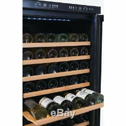 Polar Wine Cooler Fridge Chiller Dual Zone 155 Bottles CE218 Catering Hinged