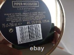 RARE Piper Heidsieck Red & Gold Lipstick Champagne WINE Bottle Cooler Empty Gift