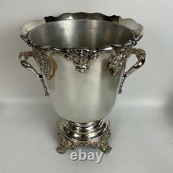 Reed Barton King Francis Wine Bottle Cooler Silver Plate 1685