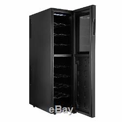 Refurbished Cookology TWC18BK Dual Zone 18 Bottle Thermoelectric Wine Cooler