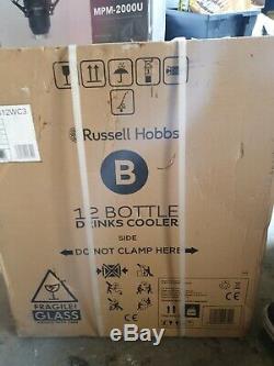 Russell Hobbs 12 Bottle Drinks Cooler 33L Wine Cooler Beer