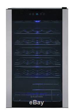 Russell Hobbs 34 Bottle Glass Door Wine Cooler Capacity, RH34WC1- RRP £249