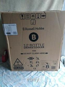 Russell Hobbs RH12WC3 Free Standing B Wine Cooler Fits 12 Bottles Black New