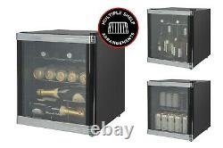 Russell Hobbs RHGWC1B-C 46L Glass Door Wine Cooler 12 Bottle Capacity in Black