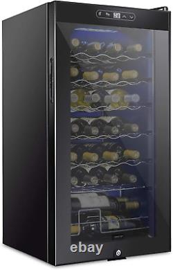 SCHMECKE 28 Bottle Compressor Wine Cooler Refrigerator WithLock Large Freestandi