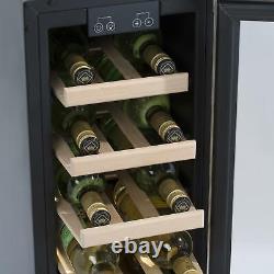 SIA WC30SS 300mm / 30cm Stainless Steel Under Counter LED 19 Bottle Wine Cooler
