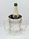 SILVER 3-handled TYG WINE COOLER, Sheffield 1899 CHAMPAGNE BOTTLE STAND