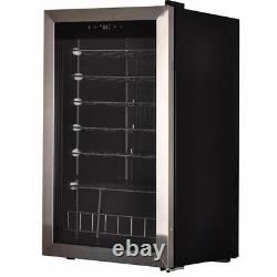 SMAD 95L 33 Bottles Undercounter Wine Fridge Beverage Cooler Stainless Steel