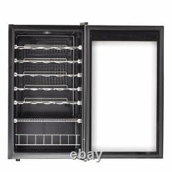 SMAD 95L 33 Bottles Undercounter Wine Fridge Beverage Cooler Stainless Steel