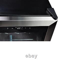 SMAD 95L 33 Bottles Undercounter Wine Fridge Beverage Cooler Stainless Steel