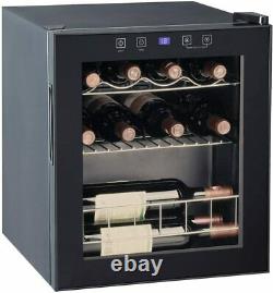SMAD JC46E LED Wine Fridge 3-18°C 16 Bottle Wine Cooler Beverage Thermostat