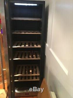 SMEG wine cooler 115 bottle capacity black with silver door