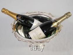 SUPERB LARGE SILVER PLATED CHAMPAGNE WINE COOLER MULTI BOTTLE ICE BUCKET bb
