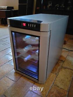 SWS Wine Cooler, upgraded with adjustable quiet fan, 6 bottle cabinet / fridge