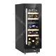 Sealey Baridi 17 Bottle Dual Zone Slim 30cm Wine Cooler, Touch Screen, Black