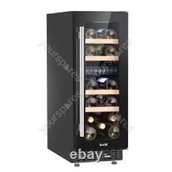 Sealey Baridi 17 Bottle Dual Zone Slim 30cm Wine Cooler, Touch Screen, Black