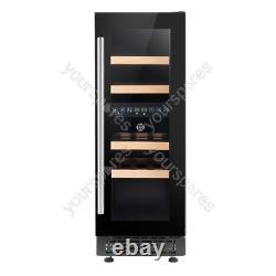 Sealey Baridi 17 Bottle Dual Zone Slim 30cm Wine Cooler, Touch Screen, Black