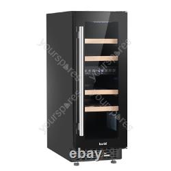 Sealey Baridi 17 Bottle Dual Zone Slim 30cm Wine Cooler, Touch Screen, Black