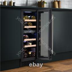 Sealey Baridi 17 Bottle Dual Zone Slim 30cm Wine Cooler, Touch Screen, Black