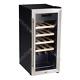 Sealey Baridi 18 Bottle Wine Fridge Cooler & Touch Control, LED Light, Stain