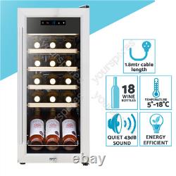 Sealey Baridi 18 Bottle Wine Fridge Cooler & Touch Control, LED Light, Stain