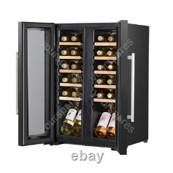Sealey Baridi 24 Bottle Dual Zone Wine Cooler, Fridge, Touch Screen, LED Light B