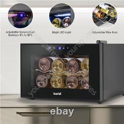 Sealey Baridi 8 Bottle Wine Cooler, Thermoelectric, 5-18°C, Touch Control