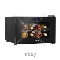 Sealey Baridi 8 Bottle Wine Cooler, Thermoelectric, 5-18°C, Touch Control