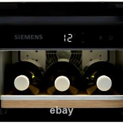 Siemens KU20WVHF0G IQ-500 Built In F Wine Cooler Fits 21 Bottles Black New from