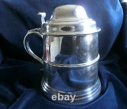 Silverplate Wine Cooler Ice Bucket Tankard Stein German Bremer Silberwarenfabrik