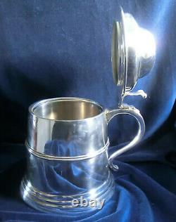 Silverplate Wine Cooler Ice Bucket Tankard Stein German Bremer Silberwarenfabrik