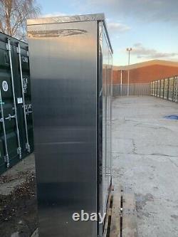 Stainless steel double door bottle Wine cooler WEALD TESTED