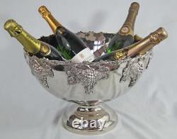Stunning Large Silver Plated Champagne Wine Cooler Multi Bottle Ice Bucket