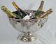 Stunning Large Silver Plated Champagne Wine Cooler Multi Bottle Ice Bucket