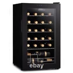 Subcold Viva24 LED Wine Fridge Black 3-18°C 24 Bottle Mini Wine Cooler
