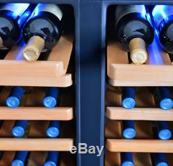 Thermoelectric Wine Coolers With Real Wood Shelves Holds & 32 Bottle Capacity
