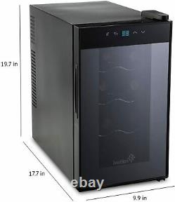 Thermoelectric wine cooler Ivation IVFWCT081B capacity 8 bottles digital display