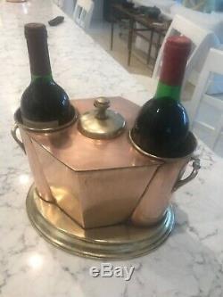 Twin Bottle Copper Wine Cooler