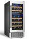 Upgraded? 15 Inch Wine Cooler, 28 Bottle Dual Zone Wine 15 inch wine cooler