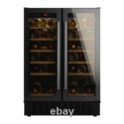 Viceroy WRWC60DDBK Wine Cooler Undercounter 60cm 2 Door in Black GRADE A
