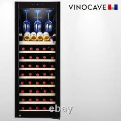 Vinocave Stainless Steel Freestanding Wine Refrigerator Cooler Fridge 85 Bottl