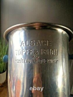 Vintage Alsace Dopff & Irion Au Chateau Wine Ice Bucket Champagne Bottle Cooler