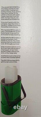 Vintage Retro Decor Coffee Twin Bottle Wine Cooler Space Age Kartell Panton