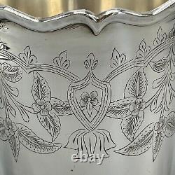 Vintage Silver Plated Wine Bottle Cooler Champagne Ice Bucket Handles EPNS